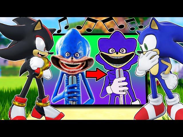 Sonic and Shadow REACT To Shin Sonic Sings a Song BUT Its Sprunki