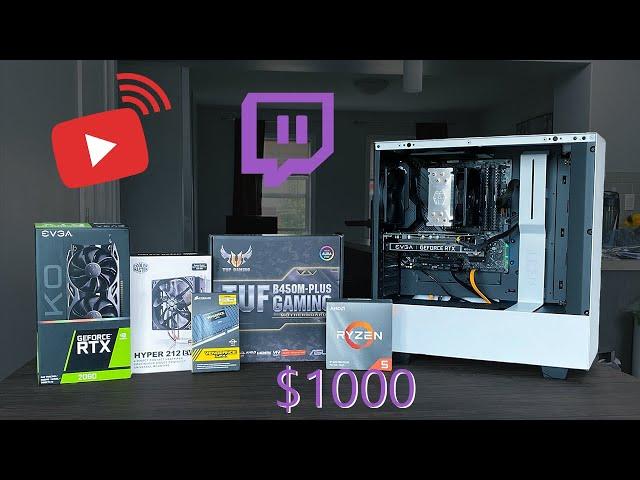 Best $1000 Ryzen Gaming Build - RTX 2060 Ryzen 5 3600 (w/ Benchmarks)