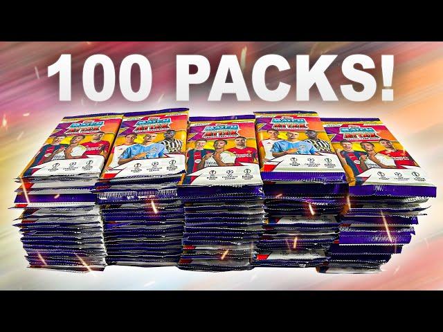 Opening *100 PACKS* of MATCH ATTAX 2023/24!! (1200 cards!!)