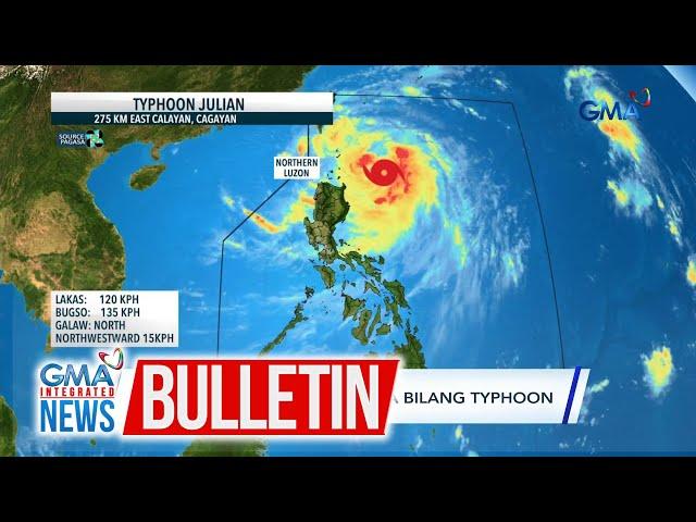 Bagyong Julian, lumakas pa bilang typhoon | GMA Integrated News Bulletin