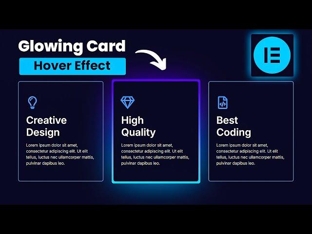 Elementor Magic Card Hover Effect | Glowing Card Hover Effect | WordPress Elementor Pro Tutorial