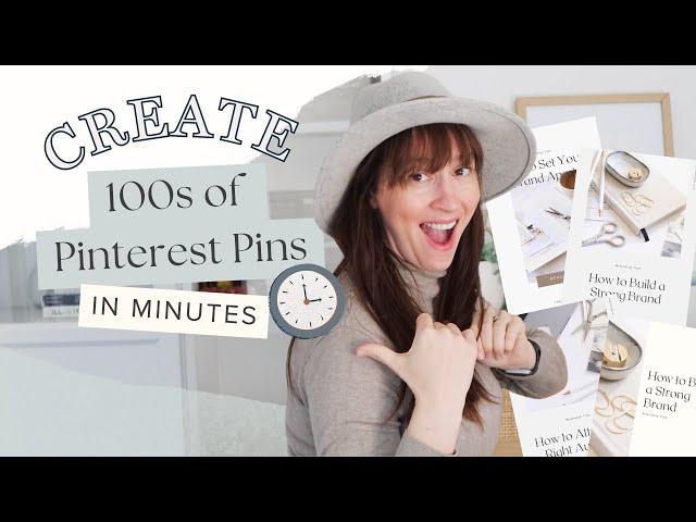 How to Bulk Create Pinterest Pins in Canva FAST- TUTORIAL