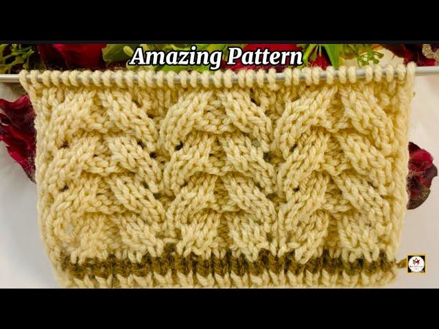 Knitting Stitch Pattern for Scarf, Hat, and Sweater/Cardigan/Jacket #KnittingScarftutorial