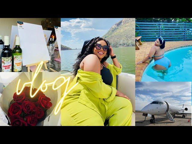 GIRLS TRIP VLOG:HARTEBEES||Villa Tour||Speed Boat||Goodie bag+PJ Party &More|South African YouTuber