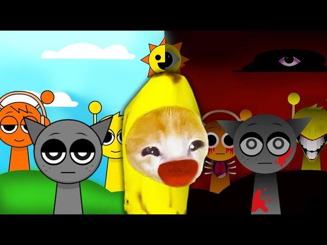 Lost in Sprunk Incredibox: Banana Cat's Hilarious Escape Adventure!  Baby Banana Cat Compilation