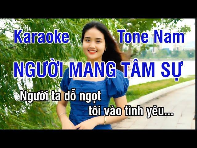 Người Mang Tâm Sự Karaoke (Có Hò)  Nhạc Sống Hay Tone Nam (Si Thứ) ► Karaoke Lê Thiết