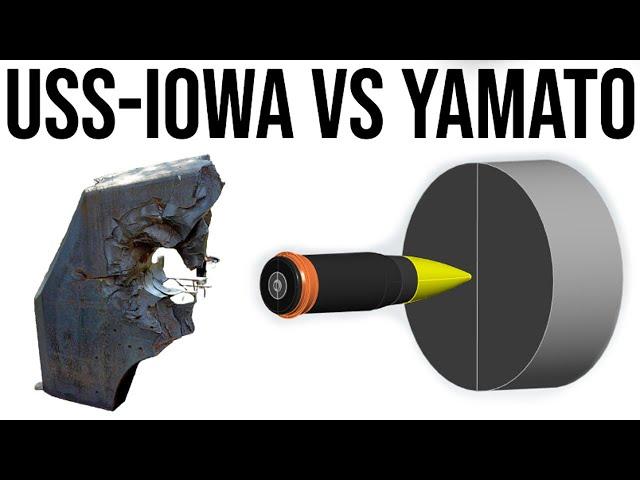 USS-Iowa VS Yamato Armor Simulation