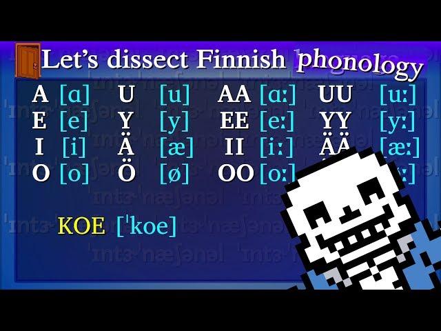 Introduction to Finnish phonology