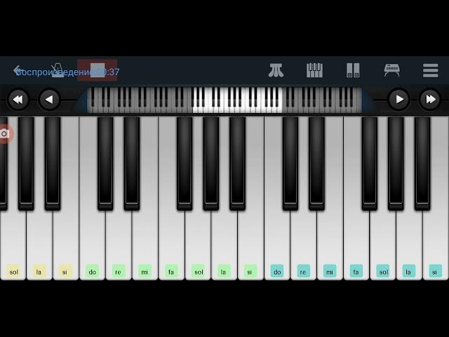 ️ Песенка о медведях️ Кавказская пленница ️️️ mobile piano tutorial