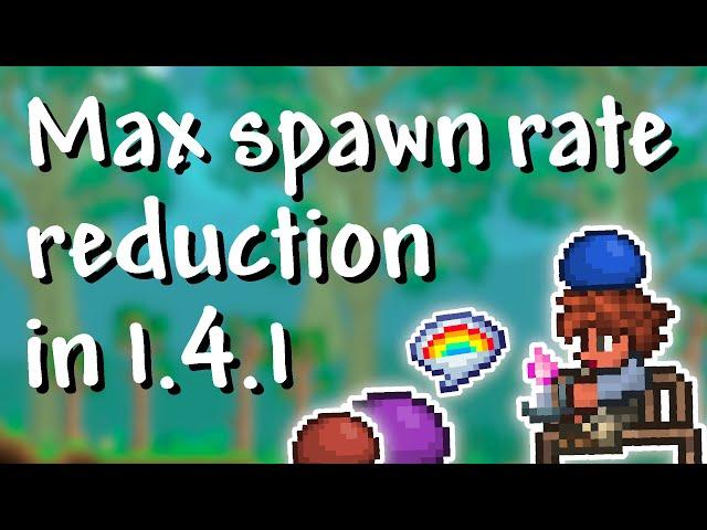 Terraria - 1.4.1 Maximum spawn rate reduction (no enemies, no problems!)