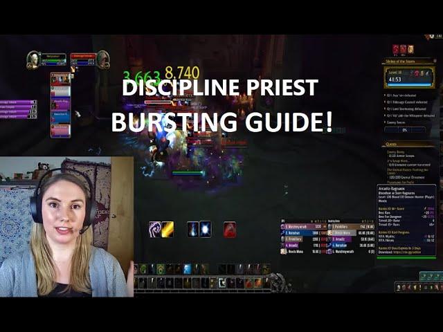 DISCIPLINE PRIEST BURSTING GUIDE - BFA SEASON 4 (8.3) - WORLD OF WARCRAFT