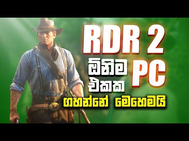 Red Dead Redemption 2 low end pc (2024) | Fix lag and increase fps | Rdr 2 sinhala game play