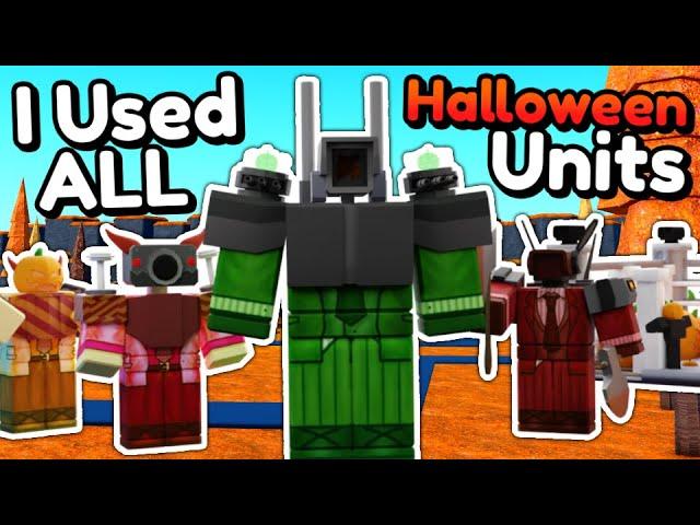 I Used ALL Halloween Units... (Toilet Tower Defense)