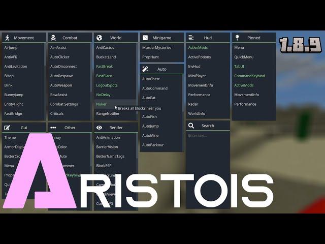 Aristois Client 1.8.9 - Tutorial & Download 