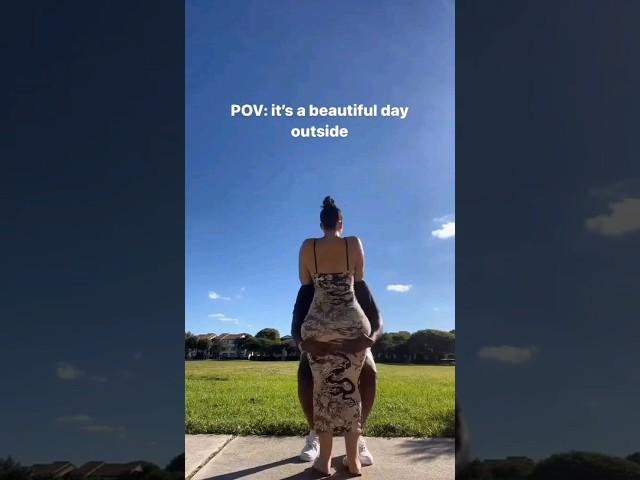 It's a beautiful day outside ️ #viral #viralvideo #shortsvideo #couple #couplegoals #couples