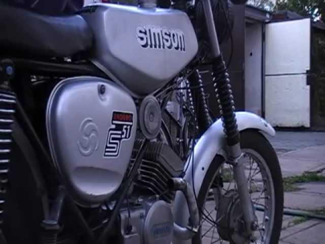 Simson S51 Enduro START bez výfuku