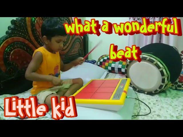 Amazing talented kid playing octapad beat beautifully.