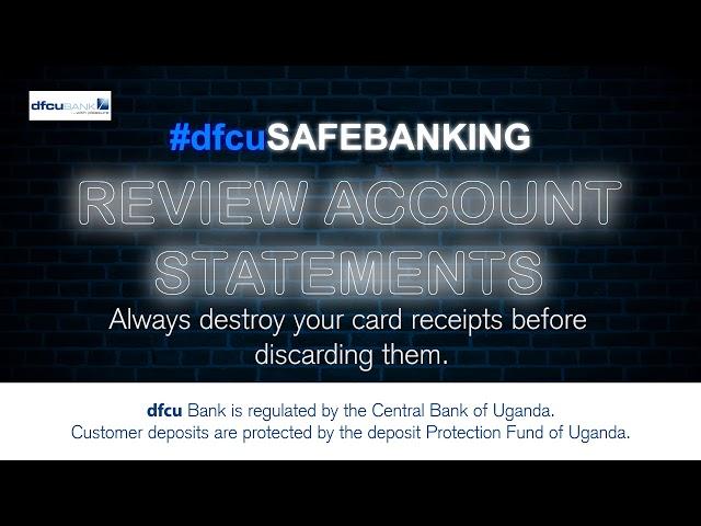 dfcu Safe Banking Tips