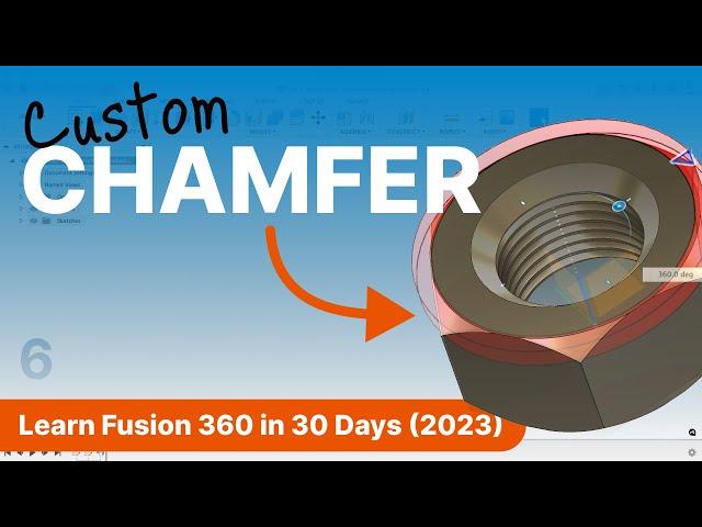 Day 6 of Learn Fusion 360 in 30 Days for Complete Beginners! - 2023 EDITION