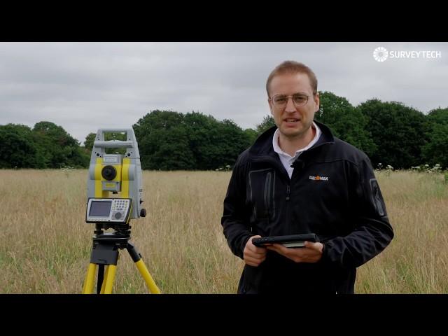 GeoMax Zoom90 Robotic Total Station Surveying Tutorial