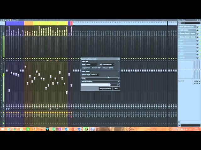 Bounce Midi to Wav in FL Studio 12