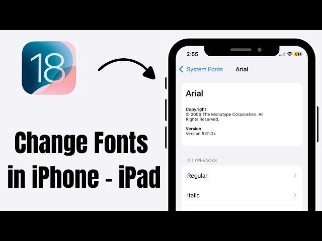 iOS 18 : How to Change System Font in iPhone - iPad | Change Font in iPhone