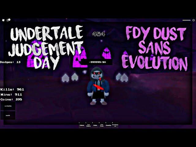 FDY Evolution Dust Sans Gamepass | Roblox Undertale Judgement Day