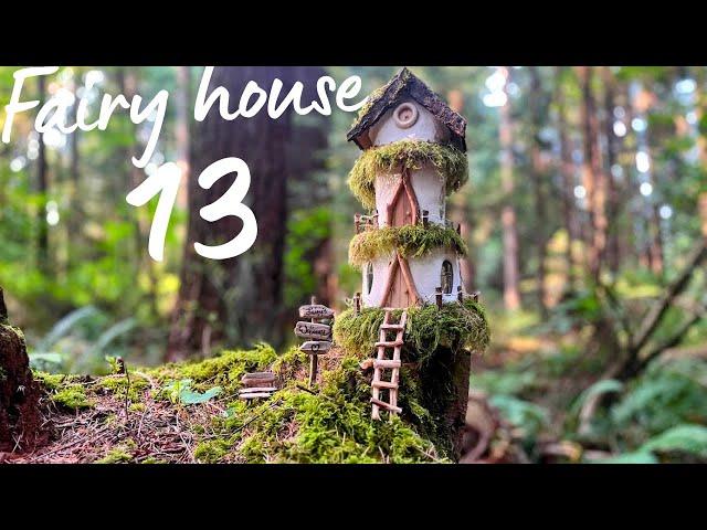 DIY Fairy House Castle -  made of natural & recycled materials