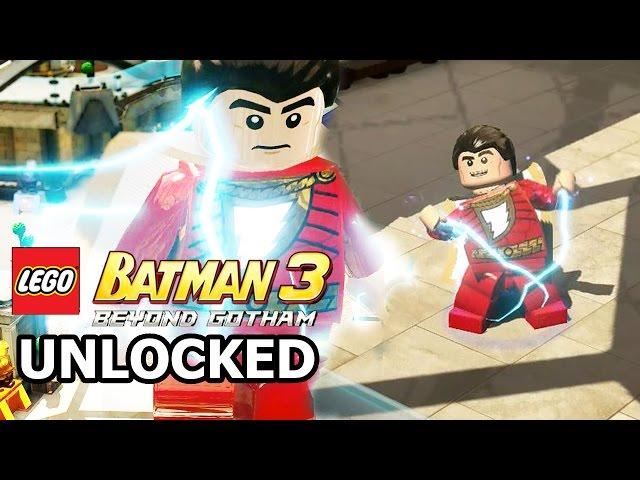 LEGO Batman 3: Beyond Gotham - How to Unlock Shazam / Captain Marvel + Review