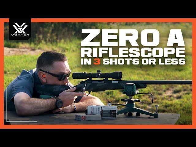 How to Zero a Riflescope in 3 Shots or Less