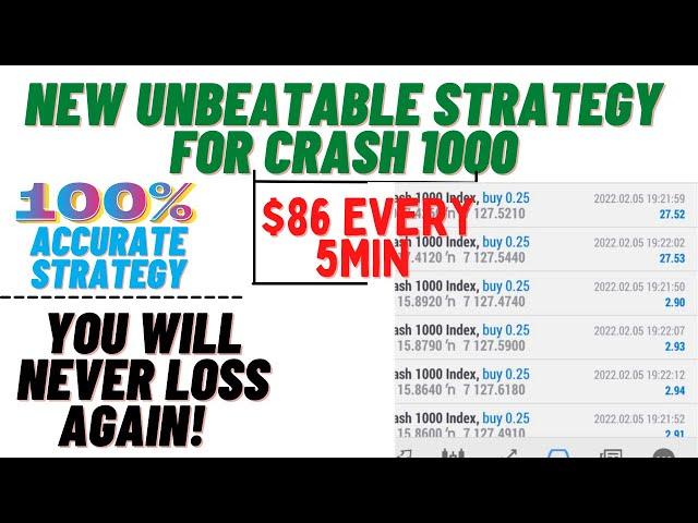 How to trade crash 1000 index successfully! $800 daily trading crash 1000 index. Crash1000 Strategy