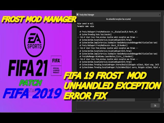 How To Fix Frosty Mod Manager unhandled exception error