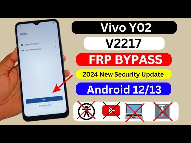 Vivo Y02 Frp Bypass | Vivo Y02 Frp Unlock | Vivo Y02 Google Account Bypass Talkback Not Working 2024