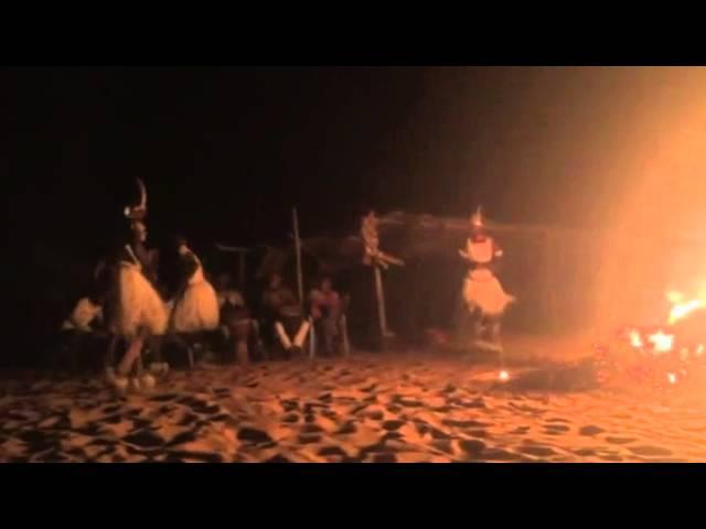 Exotic West African Christmas Beach Fire Dance