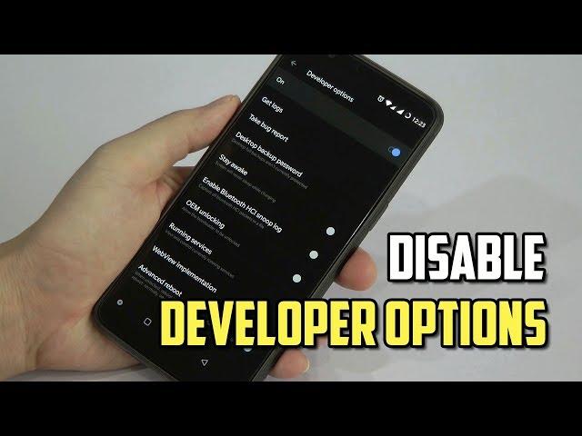 How to disable Developer Options on OnePlus Smartphones?