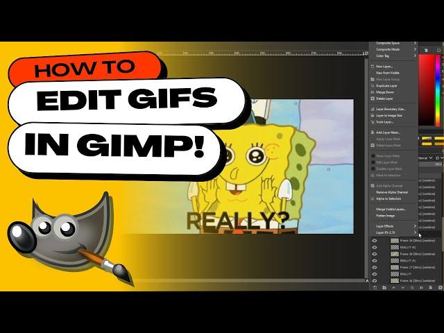 How to Edit an Animated GIF in GIMP (Edit Frames)