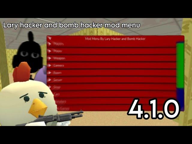 Lary hacker and bomb hacker mod menu apk 4.1.0! #chickengunmodmenu #chickengunmod #chickengunplay