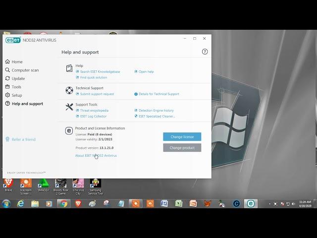 ESET NOD32 Antivirus 13.1.0.21 License Keys Valid Until 2023