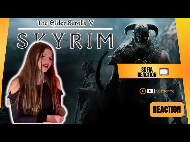 Girl's reaction | The Elder Scrolls V Skyrim   Official Trailer