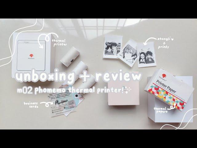 #; unboxing! (demo + review)| playing around prints ft. phomemo M02 thermal printer 