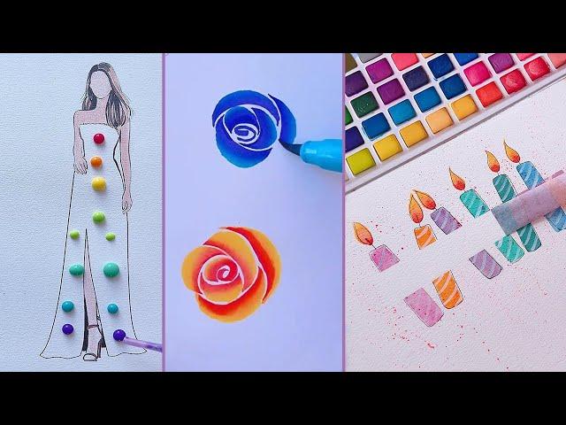 17 Cool Art ideas || Painting tutorials || Easy Art Tips & Hacks