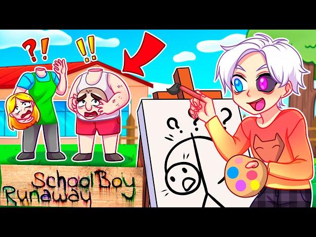  Майнкрафт но Я ЗАТРОЛЛИЛ ЗЛЫХ РОДИТЕЛЕЙ Сломанным Модом на РИСОВАНИЕ в SCHOOLBOY RUNAWAY!