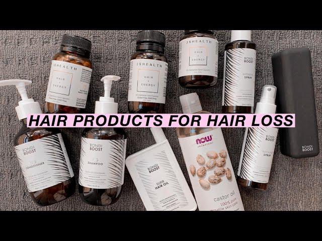 //PART 2: PRODUCTS IM USING TO HELP WITH HAIR LOSS (Bondi Boost + JSHealth)