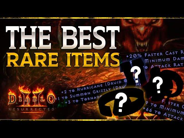 The BEST RARE ITEMS in Diablo 2 Resurrected - Complete Guide to all of the Best Rare Items