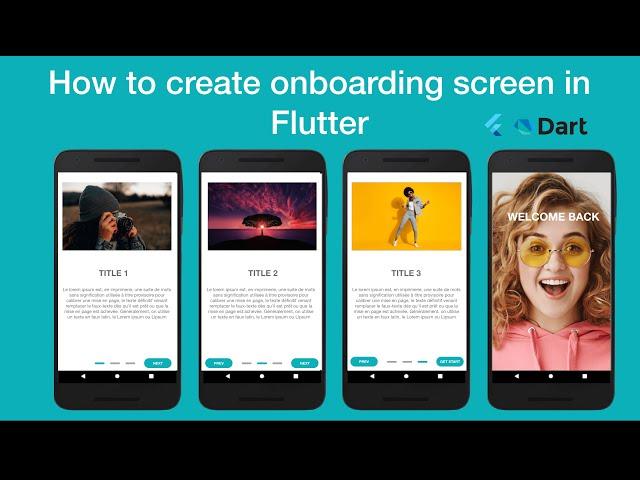 How to create onboarding screen in Flutter