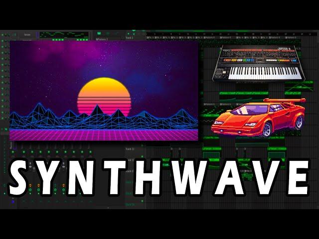 Making SYNTHWAVE (futuristic 80s music) - FL Studio