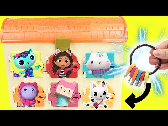 Gabby's Dollhouse Surprise Doors with Keys + DIY Crafts for Kids