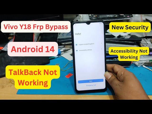 Vivo Y18 Frp Bypass Android 14 Google Account Unlock Talkback Not Working New Security 2025