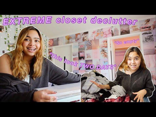 EXTREME closet cleanout 2021 *decluttering + reorganizing*