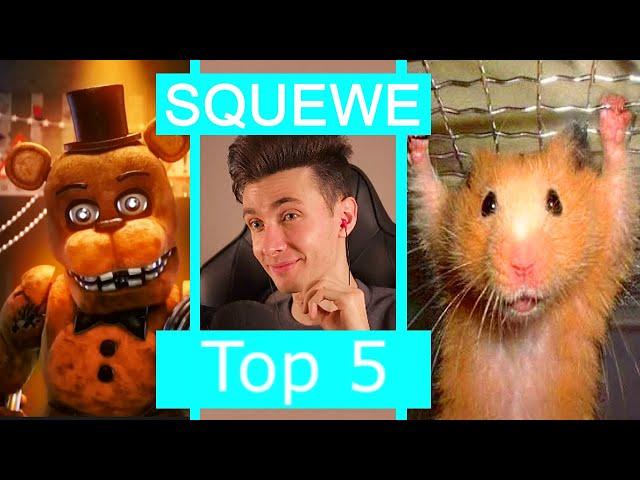 ХЕСУС СМОТРИТ: TOP 5 FREDDY FAZBEAR, TOP 5 HAMSTER | SQUEWE | REACTION/РЕАКЦИЯ